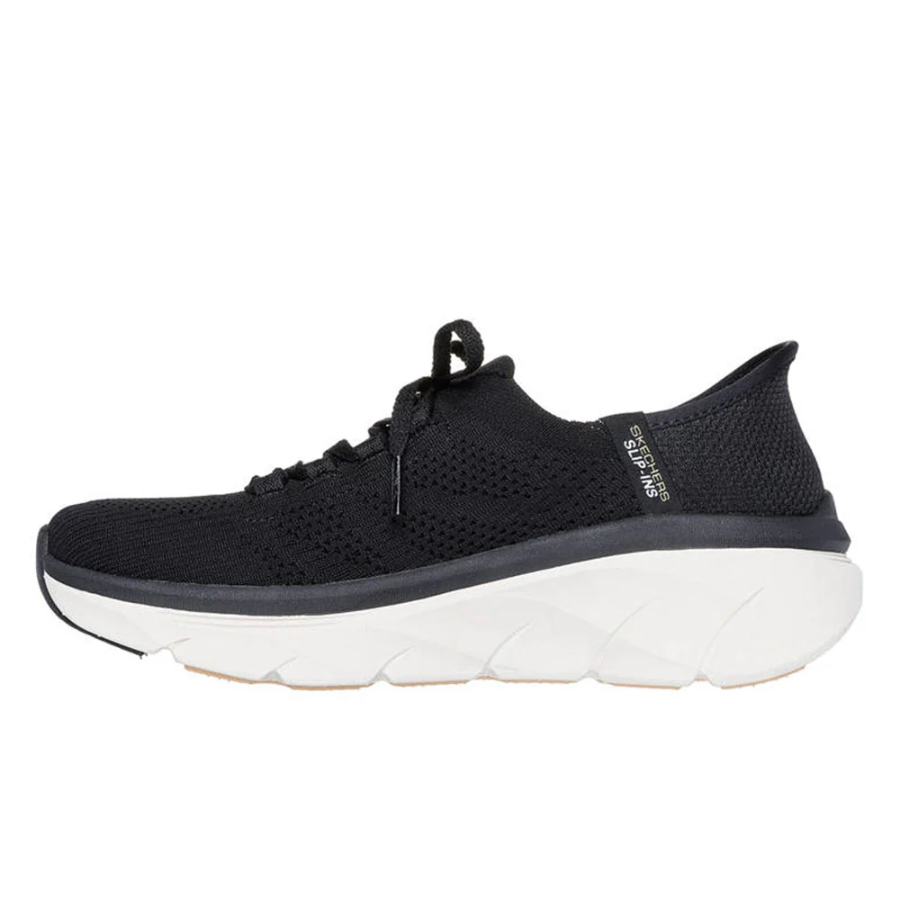 SKECHERS Slip-ins® Relaxed Fit®: D'Lux Walker® 2.0 - Thrill Movement Women's Lifestyle Shoes - Black - US 10