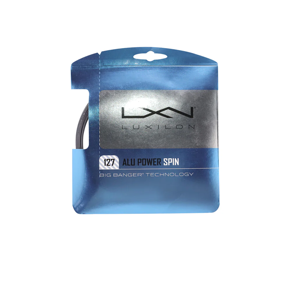 WILSON Luxilon ALU Power 127 Spin Tennis String - Silver - ONE SIZE