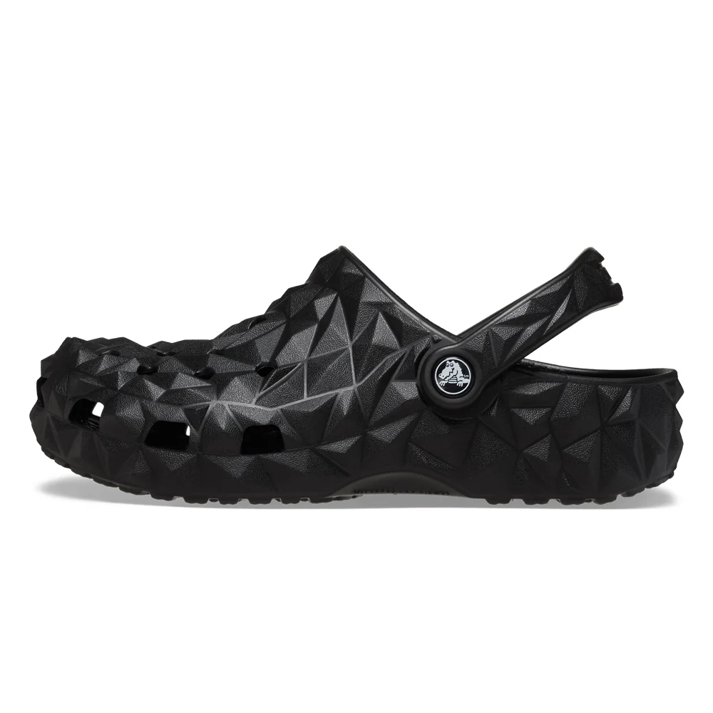 CROCS Classic Geometric Clog Unisex Shoes - Black - M10/W12