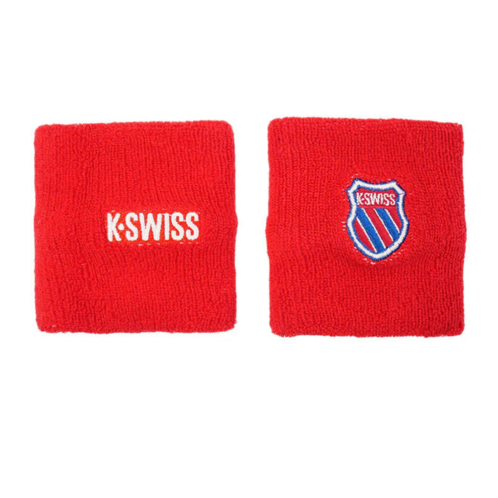 K-SWISS KSWFW24WBRED Unisex Wristbands - Red - ONE SIZE