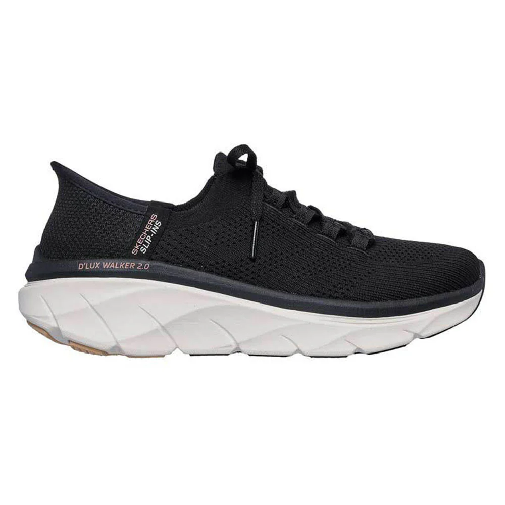 SKECHERS Slip-ins® Relaxed Fit®: D'Lux Walker® 2.0 - Thrill Movement Women's Lifestyle Shoes - Black - US 10