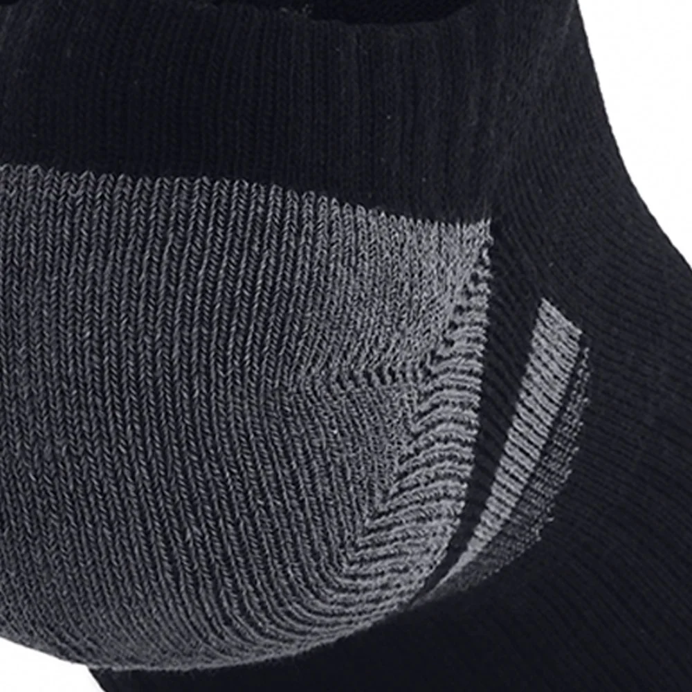 UNDER ARMOUR Performance Cotton No Show Unisex Socks (3 Pairs) - Black - L (US SIZE)