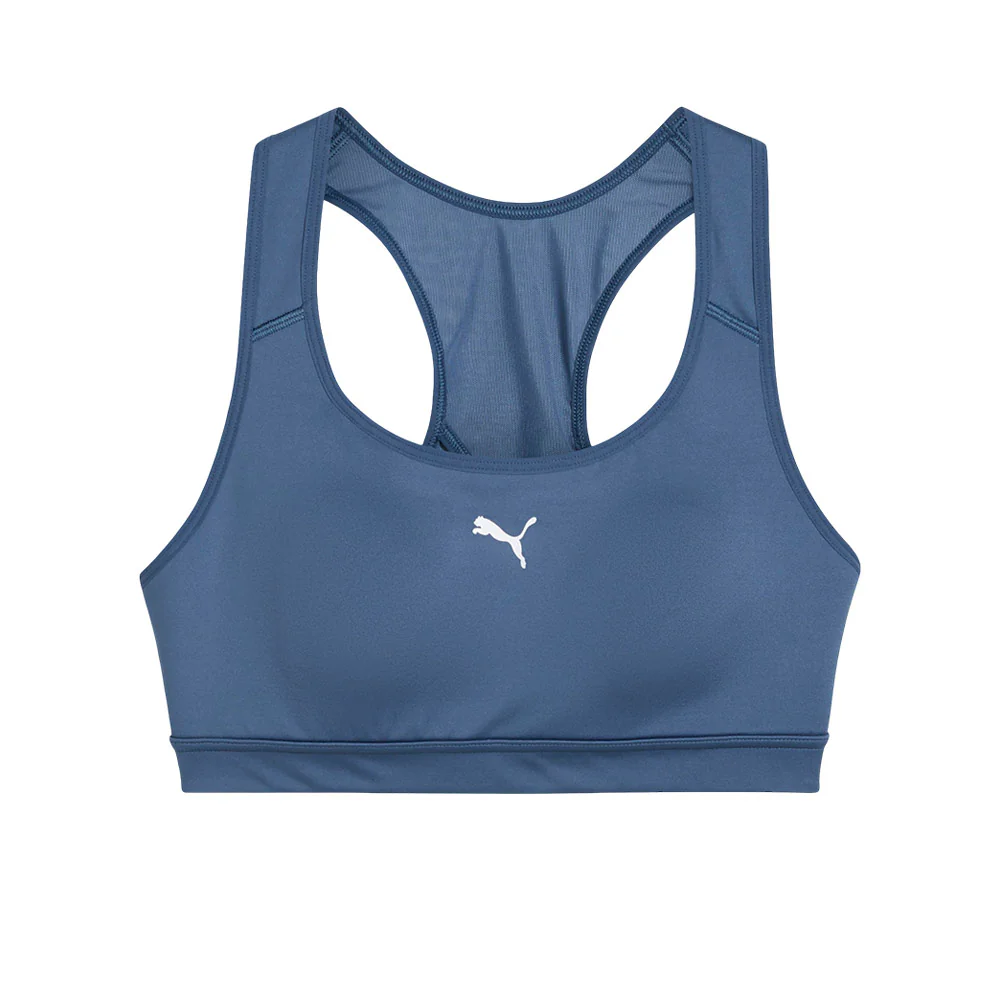 PUMA 4Keeps Women's Running Sports Bra - Blue - L (UK SIZE)