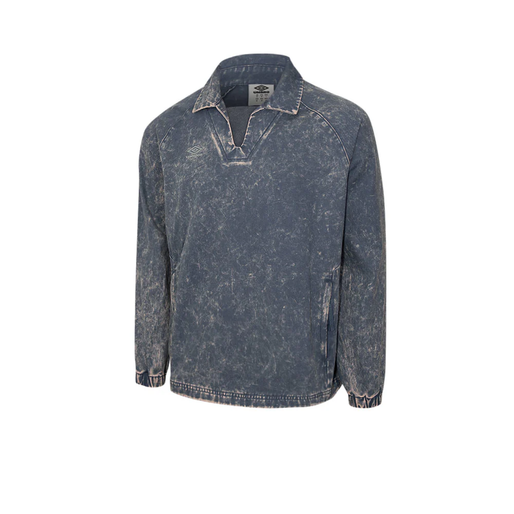 UMBRO Washed Drill Men's Sweatshirt - Blue - 2XL (US SIZE)