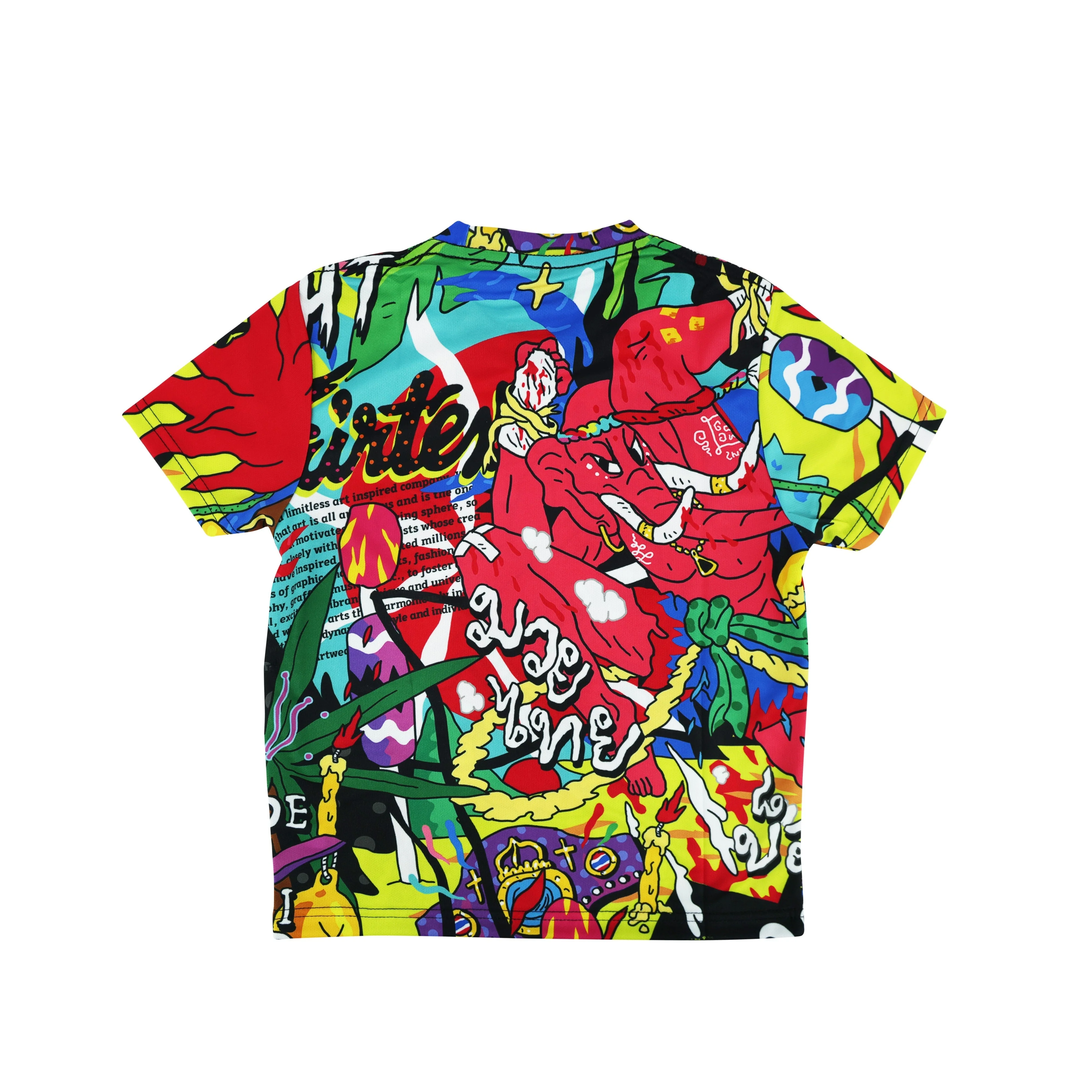 Fairtex Muay Thai URFACE Kids T-Shirts - TSTK05 - Red - Red - 10-12 yrs