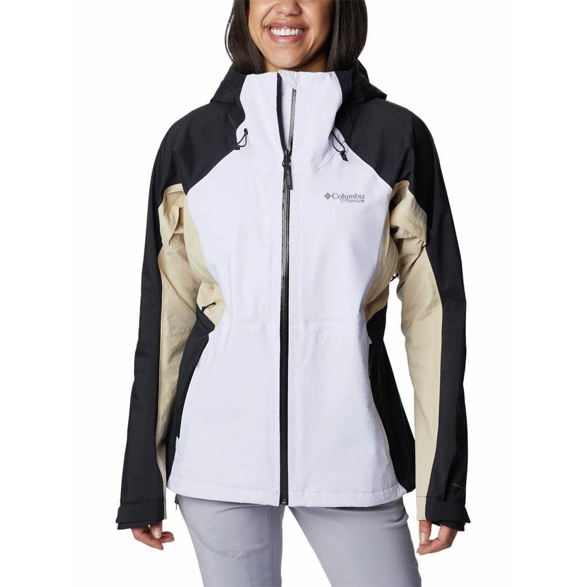 COLUMBIA Mazama Trail Rain Shell Women's Hiking Jacket - Multi Color - L (US SIZE)