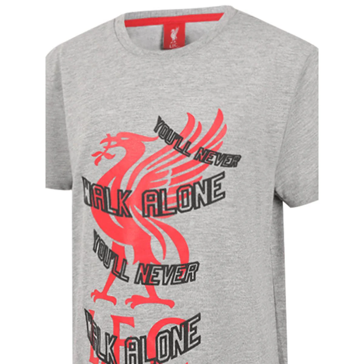 LFC Wrap Liverbird Kids Football T-Shirt - Grey - 11-12 YEARS