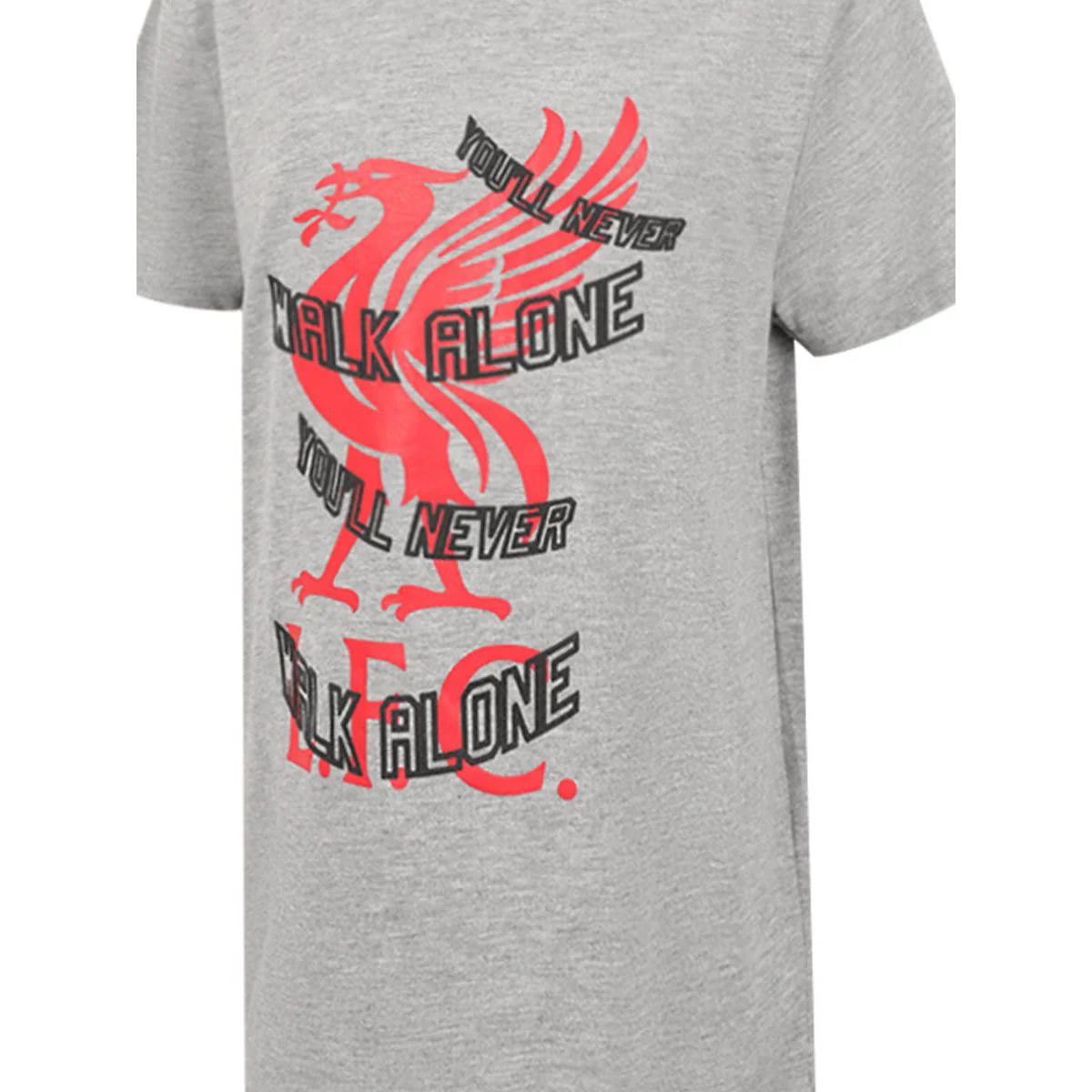 LFC Wrap Liverbird Kids Football T-Shirt - Grey - 11-12 YEARS