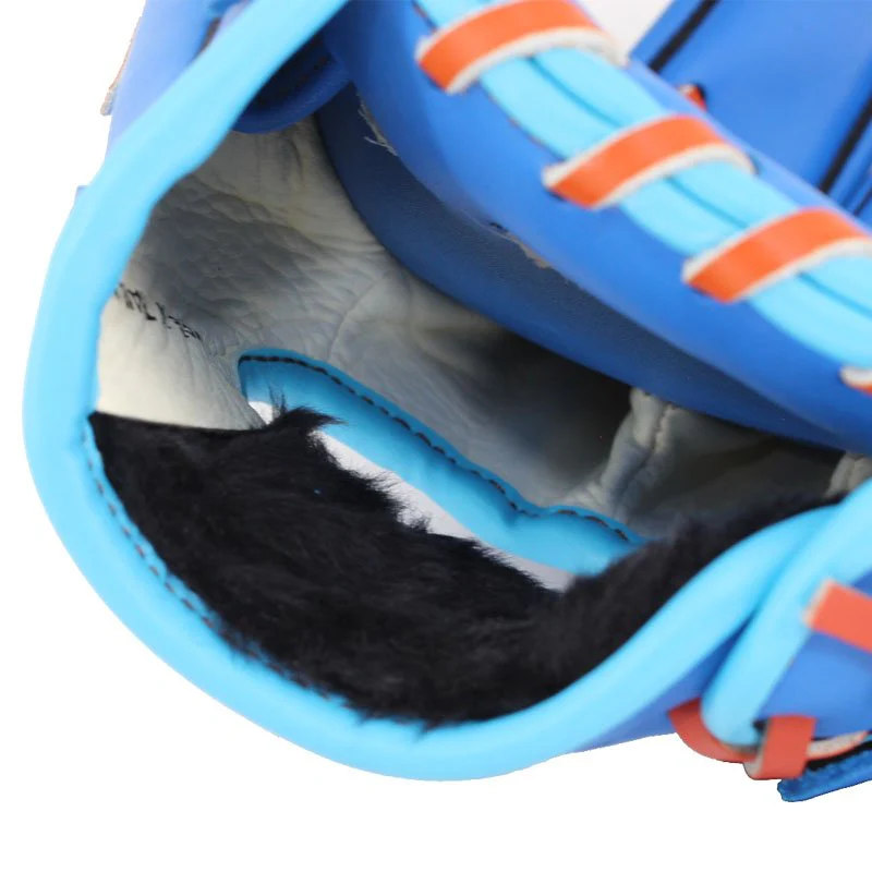 FBT Softball Gloves ถุงมือซอฟบอล I-Web 11.25 นิ้ว หนังแท้ Blue 74428 - Blue - One size