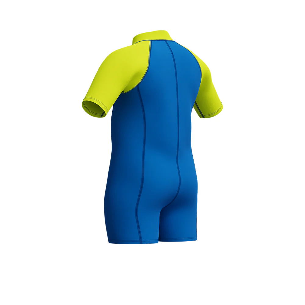 SPEEDO Learn to Swim Neoprene Boys Swimsuit - Blue - 2 YEARS