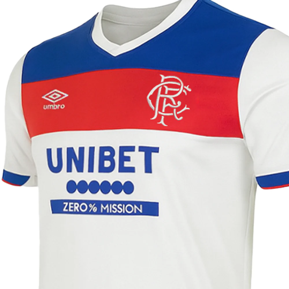 UMBRO Men's Rangers FC Away 2025/26 Jersey - White - 2XL (US SIZE)