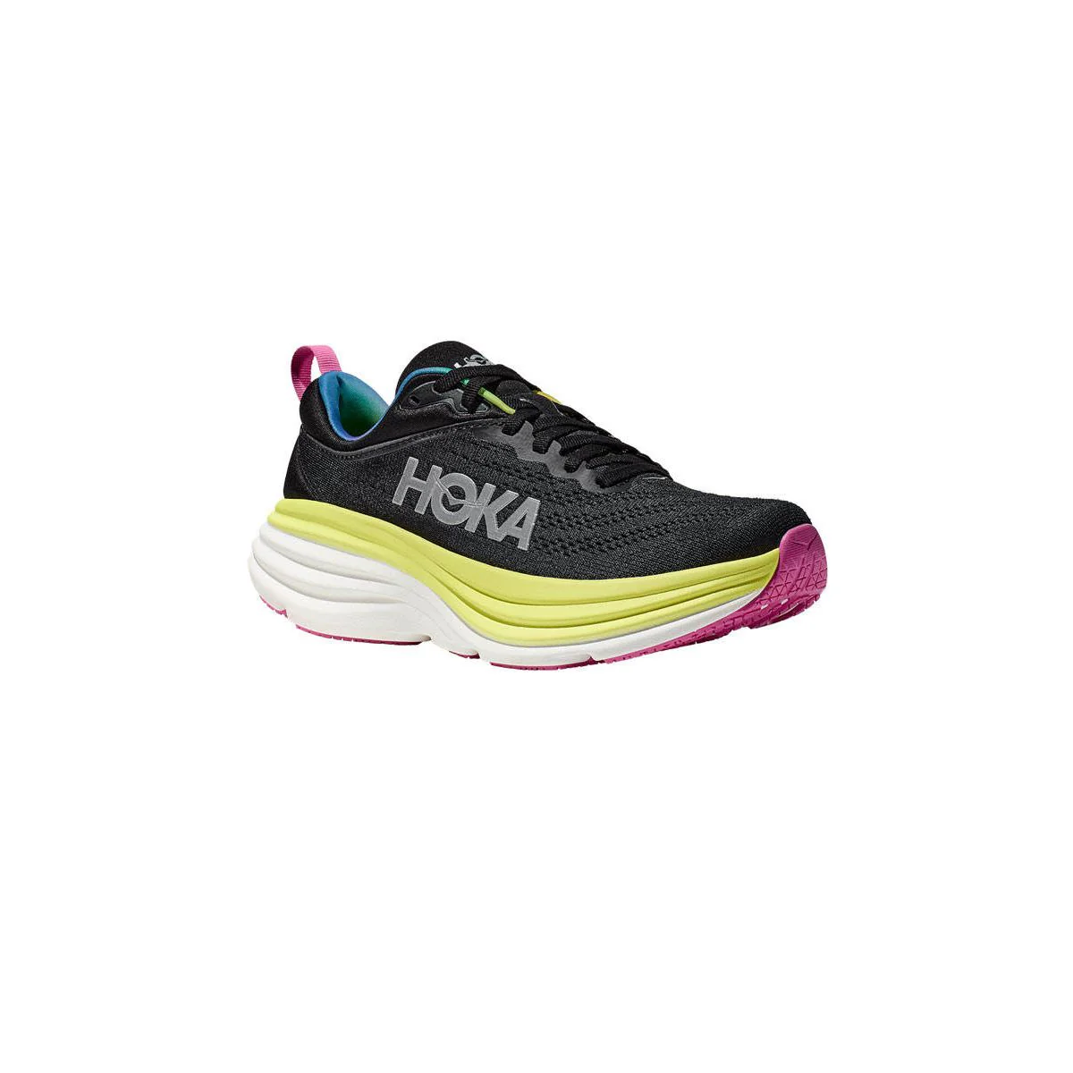 HOKA Bondi 8 Women's Running Shoes - Black - US 6