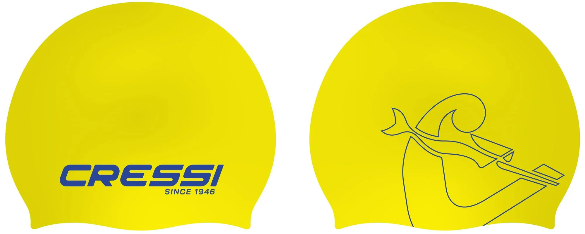 CRESSI Ricky Jr Swim Cap - Multi color - One Size - Azure