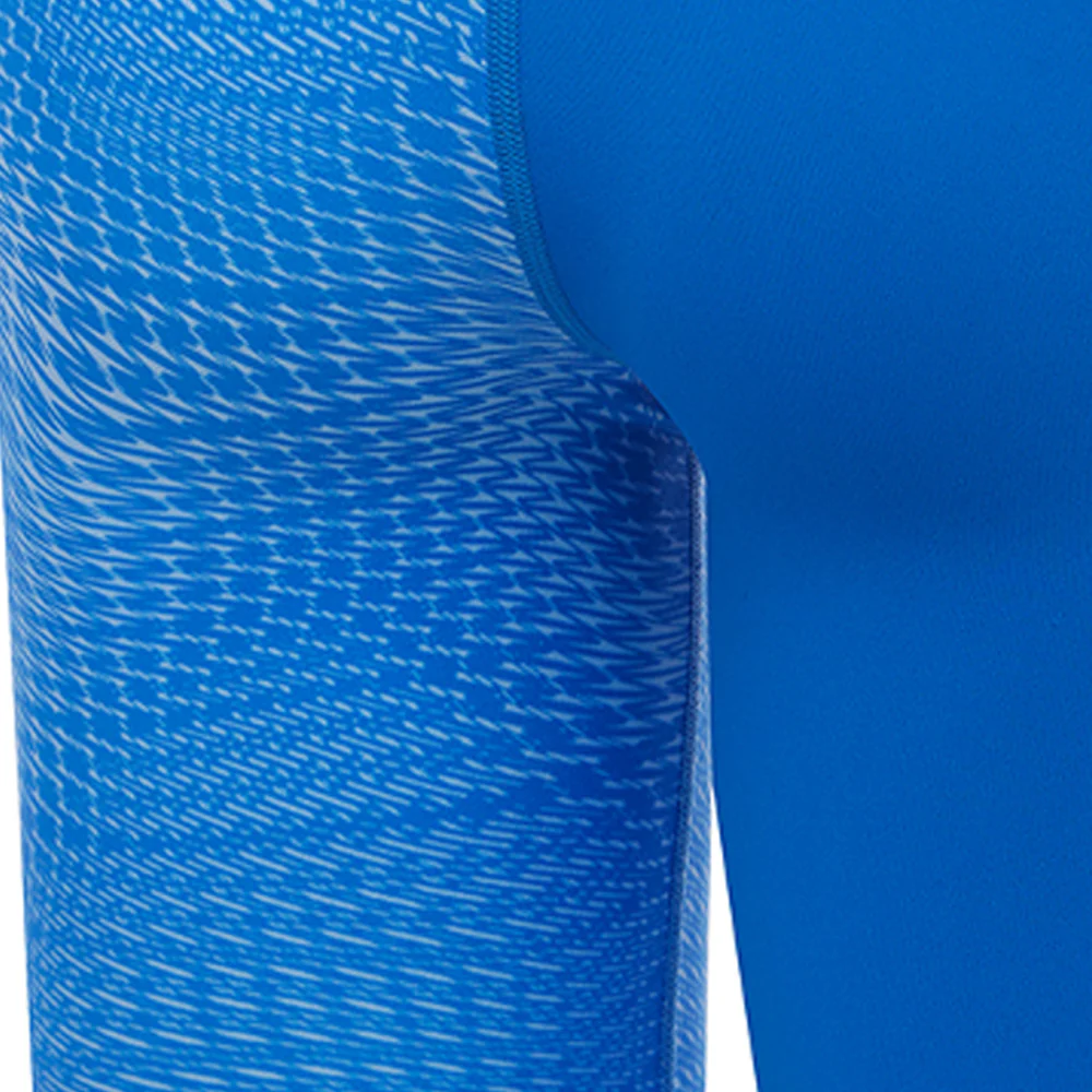 SPEEDO Digital Print V-Cut Jammer Boys Swim Shorts - Blue - 11-12 YEARS