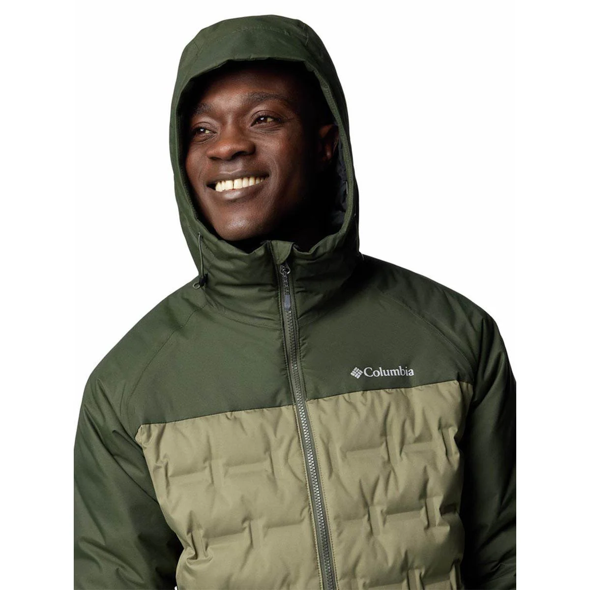 COLUMBIA Grand Trek™ III Down Hooded Men's Jacket - Green - 2XL (US SIZE)