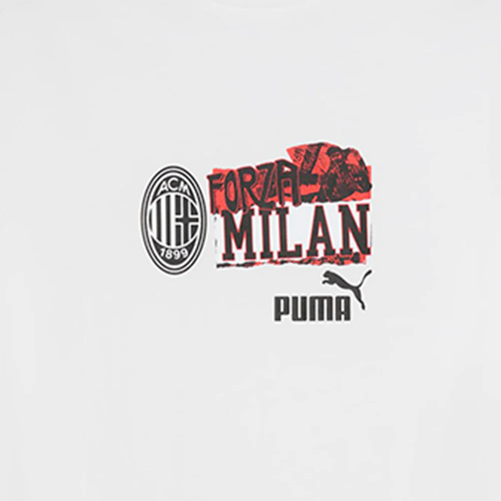 PUMA AC Milan ftblNRGY Men's Football T-Shirt - White - 2XL (UK SIZE)