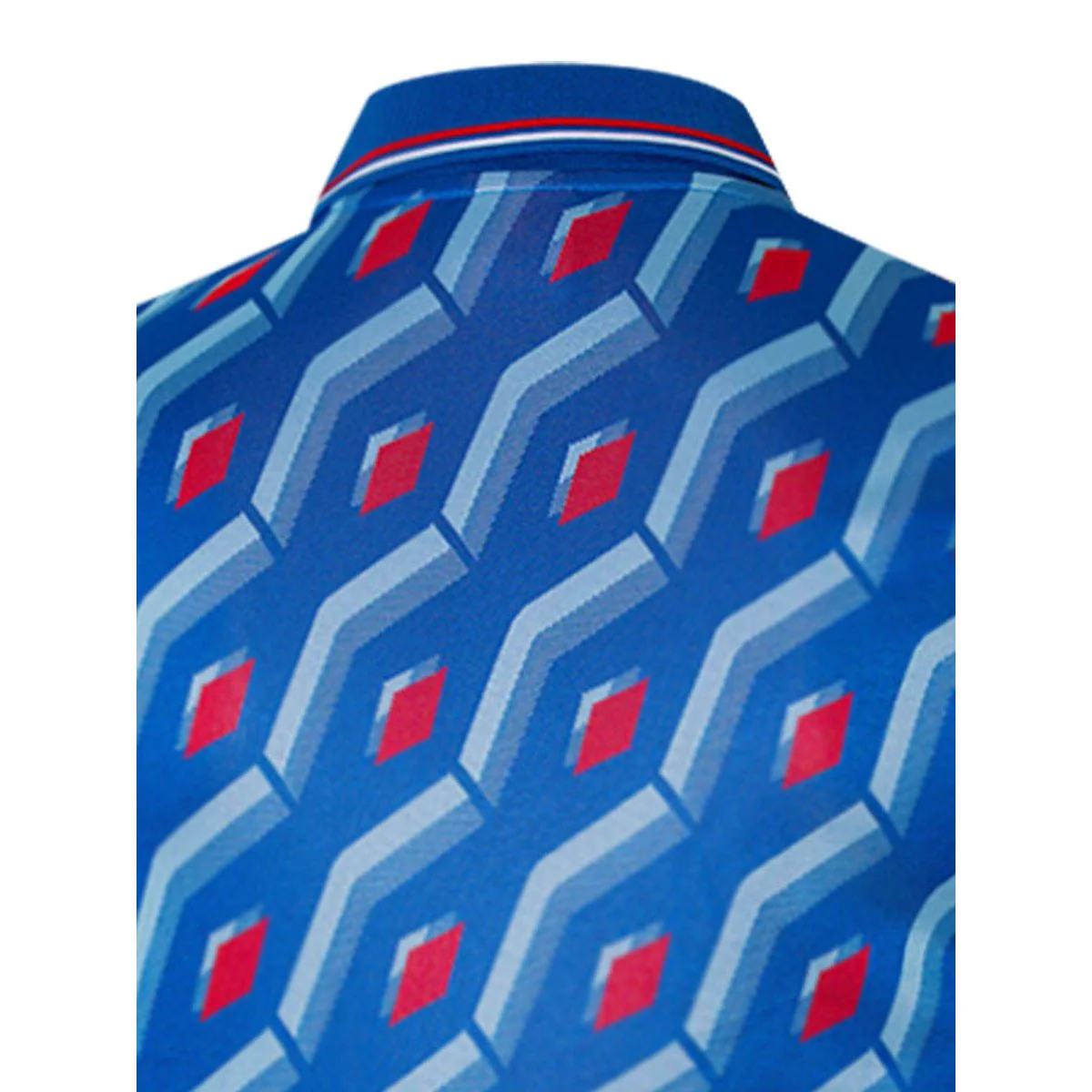 UMBRO Jacquard Men's Polo Shirt - Blue - 2XL (US SIZE)