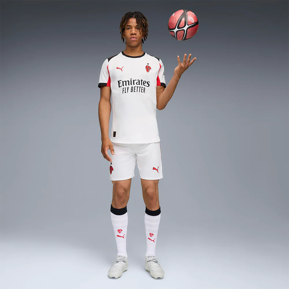PUMA Men's AC Milan 2025/26 Football Shorts - White - 2XL (UK SIZE)