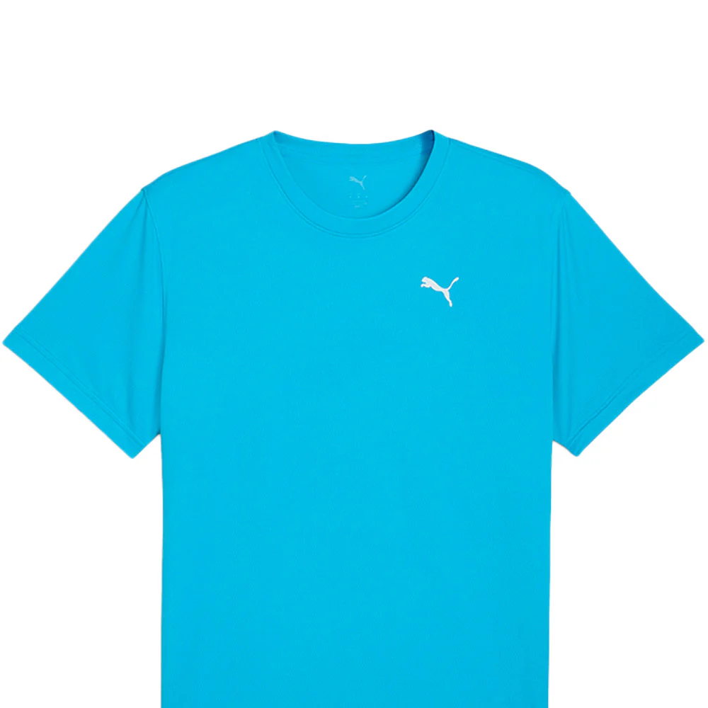 PUMA Graphics Running Faster Men's Running T-Shirt - Blue - L (UK SIZE)