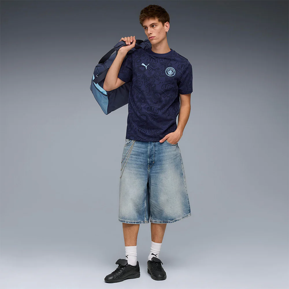 PUMA Manchester City FC 2025/26 ftblCULTURE Men's Football T-Shirt - Blue - 2XL (UK SIZE)