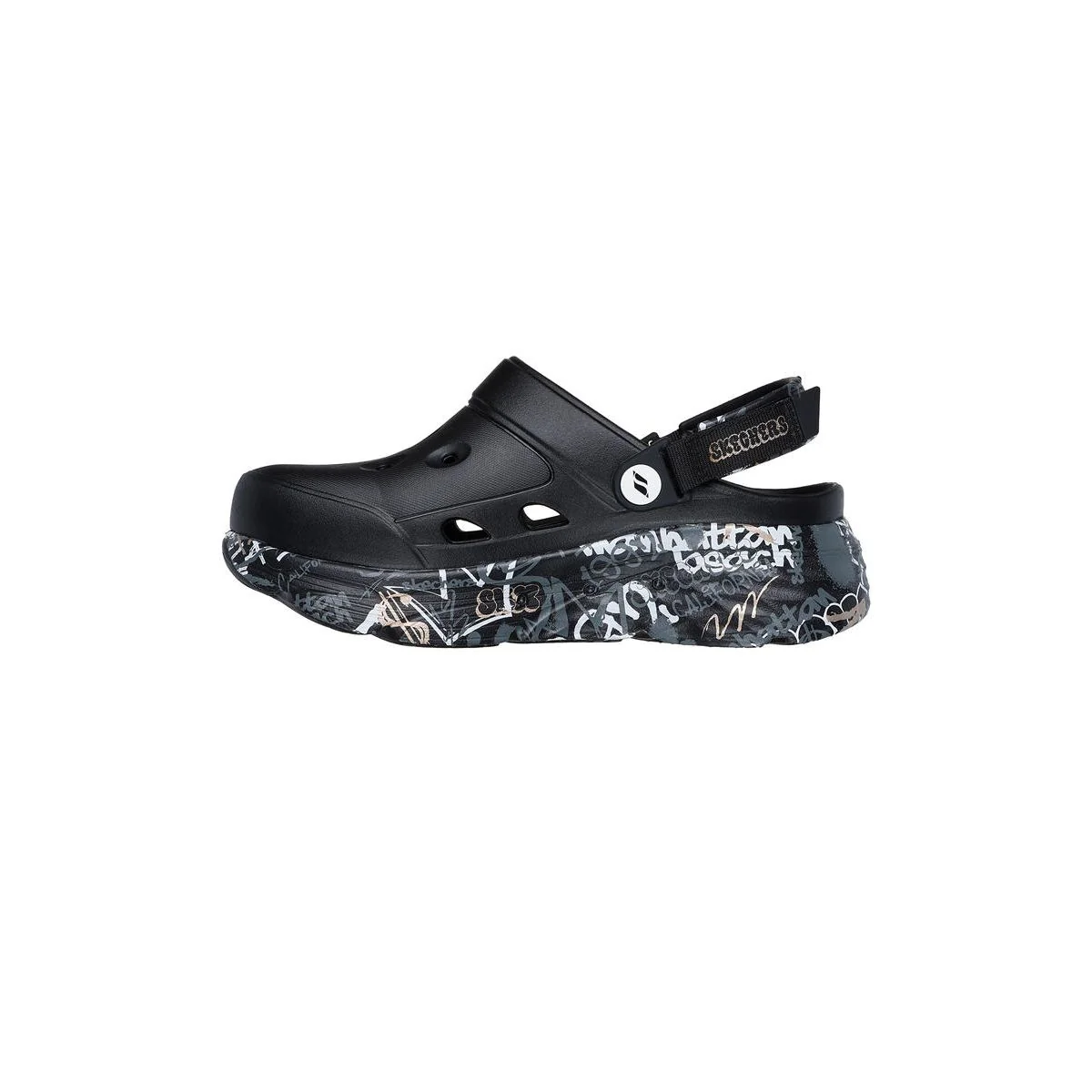SKECHERS Foamies Max Cushioning - Wildstyle Women's Sandals - Black - US 10