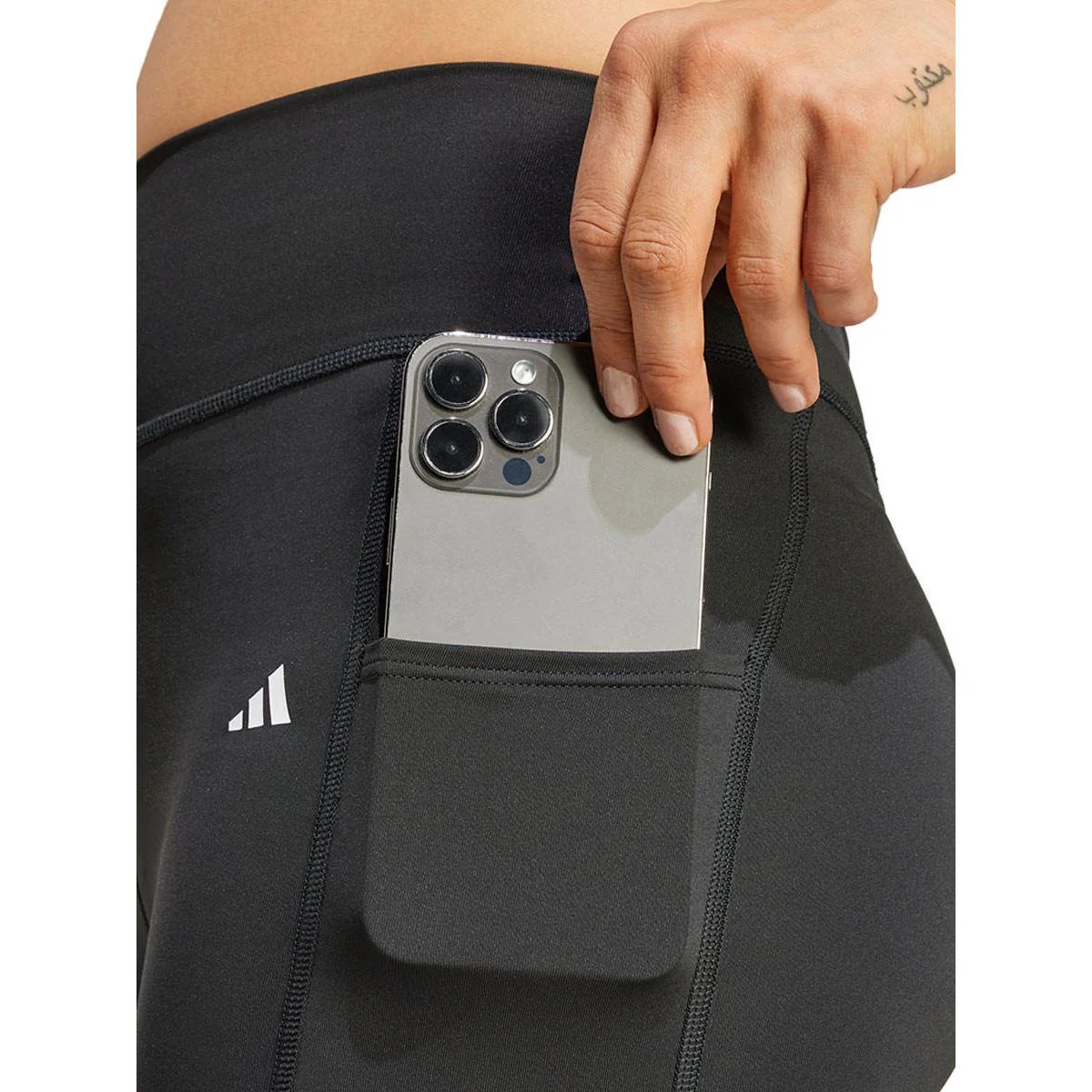 ADIDAS Optime Full-Length Women's Training Pants - Black - L (ASIAN SIZE)