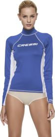 CRESSI Rash Guard Lady Long Sleeve Blue - Blue - L