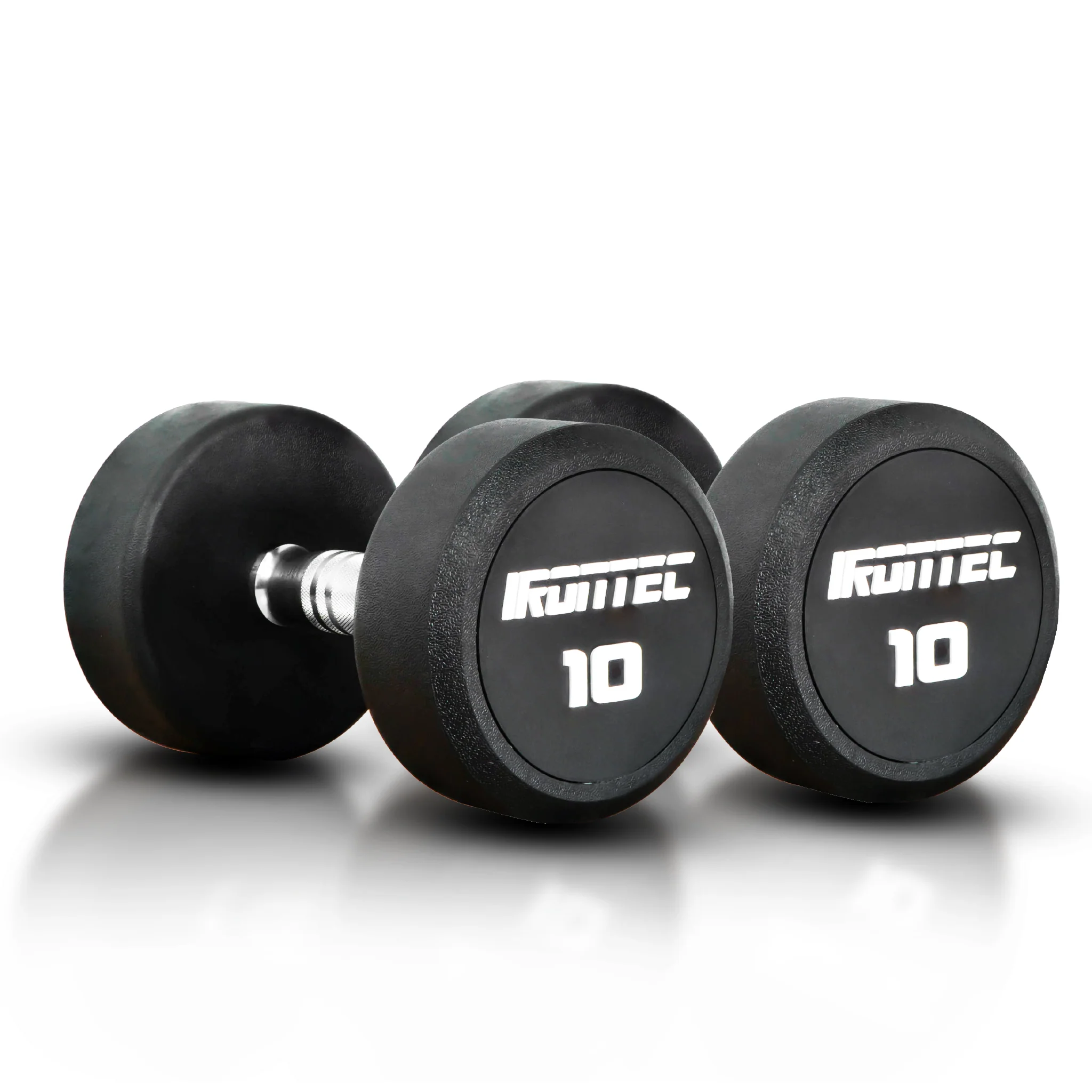 ดัมเบลกลม หุ้มยาง IRONTEC ขนาด 2.5-20KG x 2 ชิ้น - Multi color - 10 KG