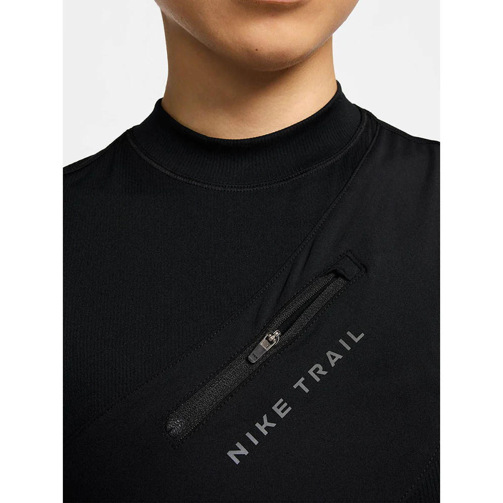 NIKE Trail Dri-FIT Storage Women's Running Tank - Black - L (US SIZE)