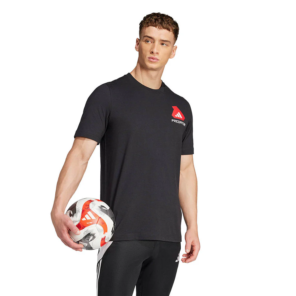 ADIDAS Predator History Graphic Men's Football T-Shirt - Black - 2XL (UK SIZE)