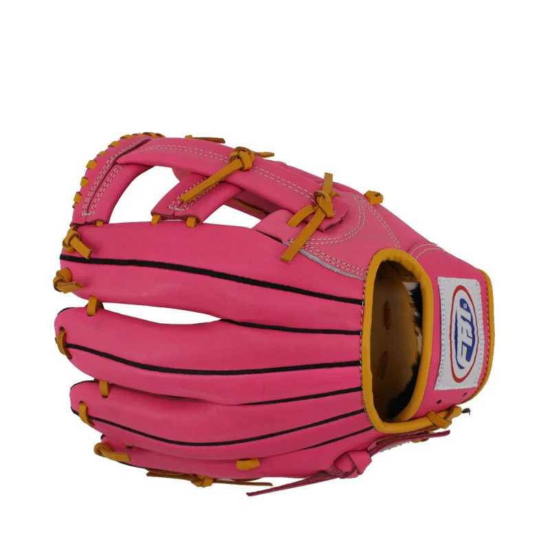 FBT Softball Gloves ถุงมือซอฟบอล Cross 11.25 นิ้ว Pink หนังแท้ 74428 - Pink - One size