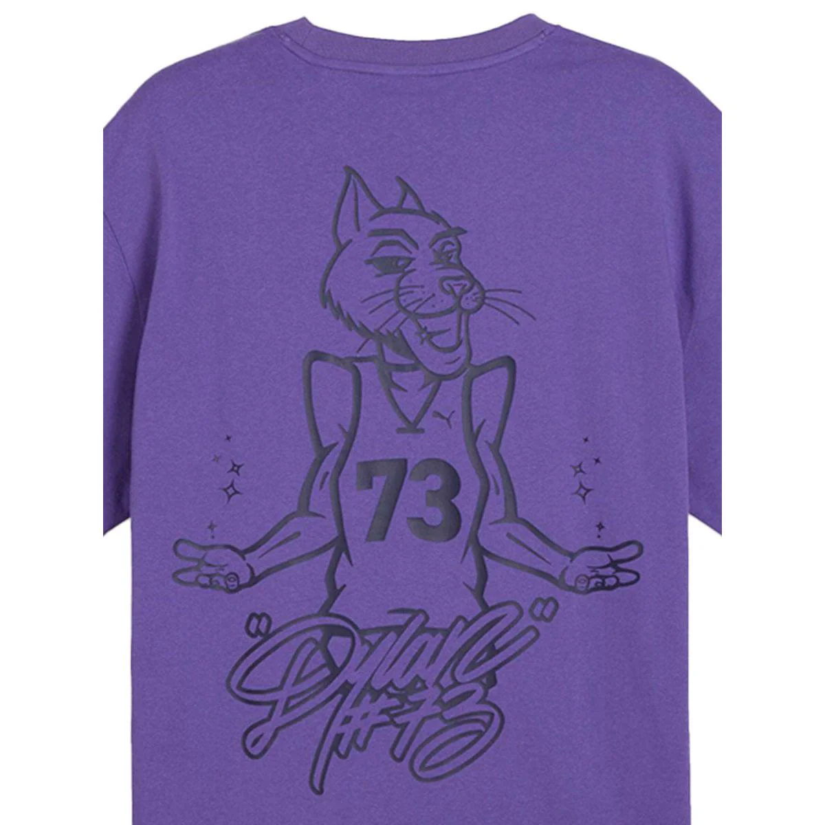 PUMA Dylan's Gift Shop III Men's Basketball T-Shirt - Purple - L (UK SIZE)
