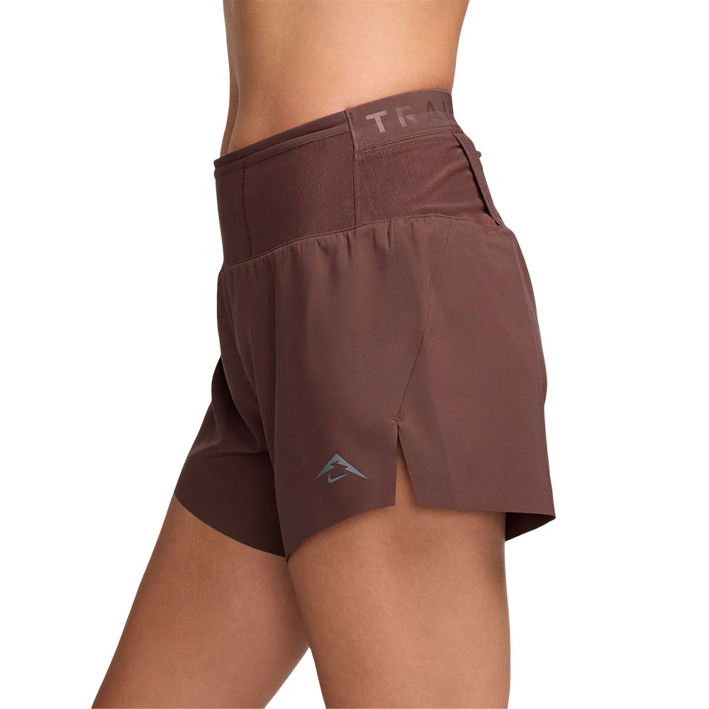 NIKE Dri-FIT Trail Brief-Lined Women's Running Shorts - Brown - L (US SIZE)