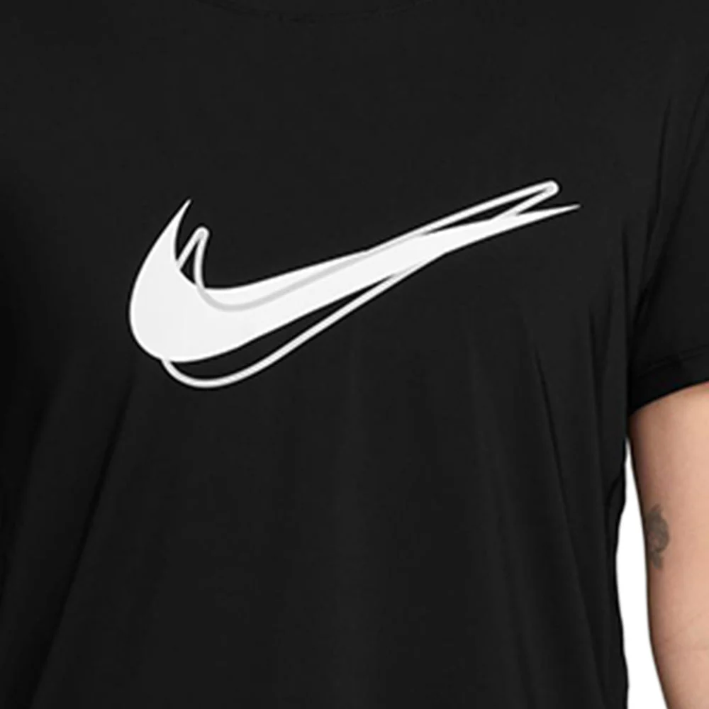NIKE One Swoosh Women's Running T-Shirt - Black - L (ASIAN SIZE)