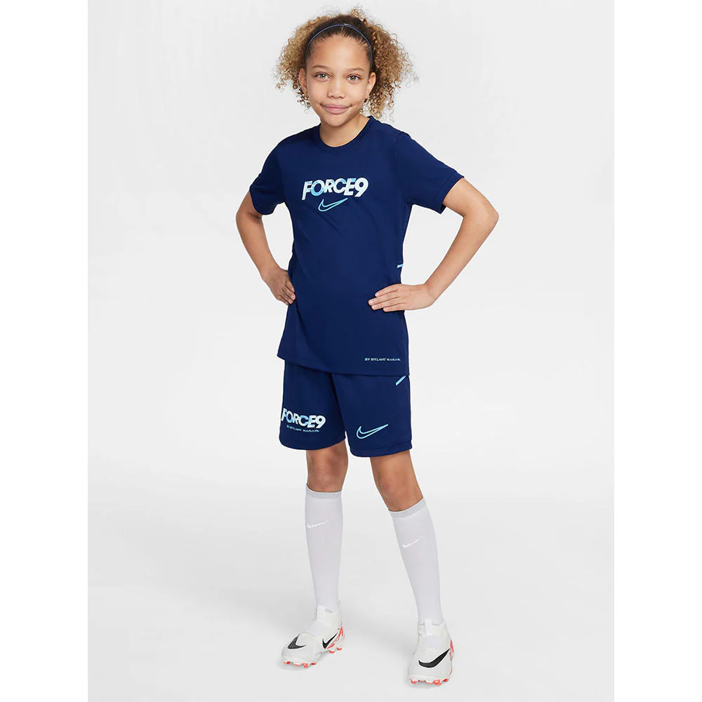 NIKE Erling Haaland Academy Kids Football Shorts - Blue - L (US SIZE)