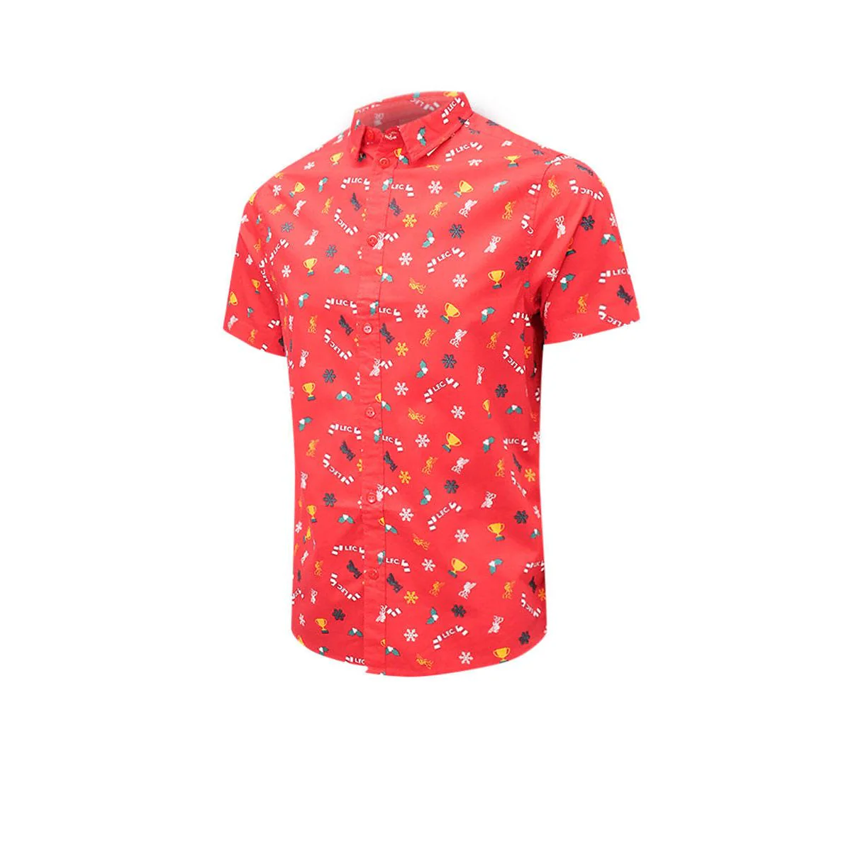 LFC Adult Holiday Men's Polo Shirt - Red - 2XL (US SIZE)