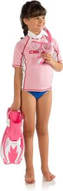 CRESSI Rash Guard Jr Short Sleeve Pink - Pink - Y 10