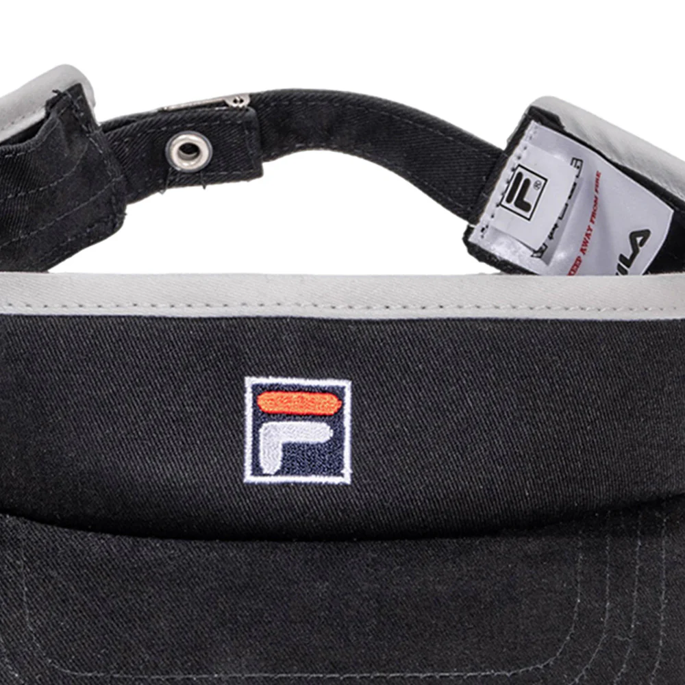 FILA Black Unisex Visor - Black - ONE SIZE