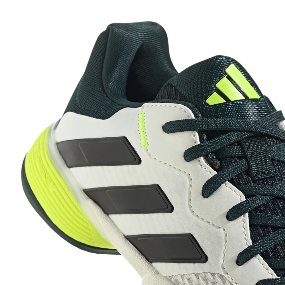ADIDAS Barricade Kids Tennis Shoes - White - UK 1