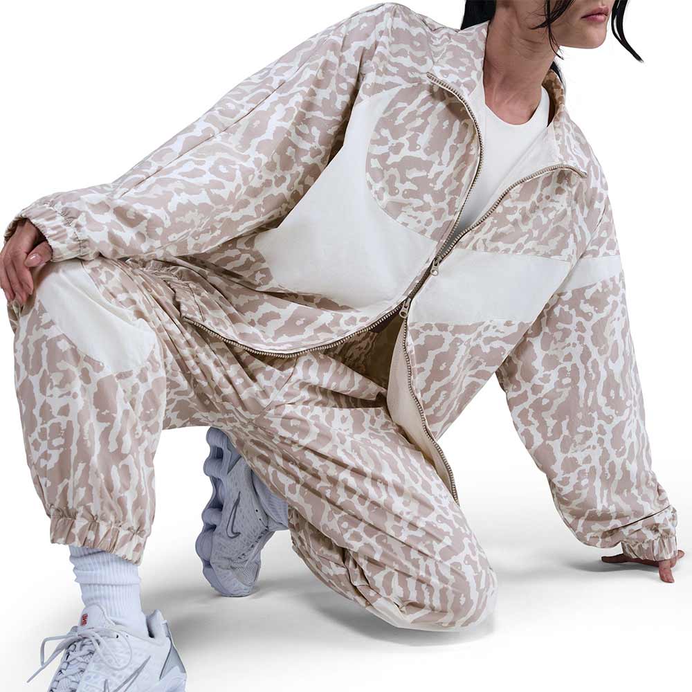 NIKE Sportswear Printed Women's Jacket - Grey - L (US SIZE)