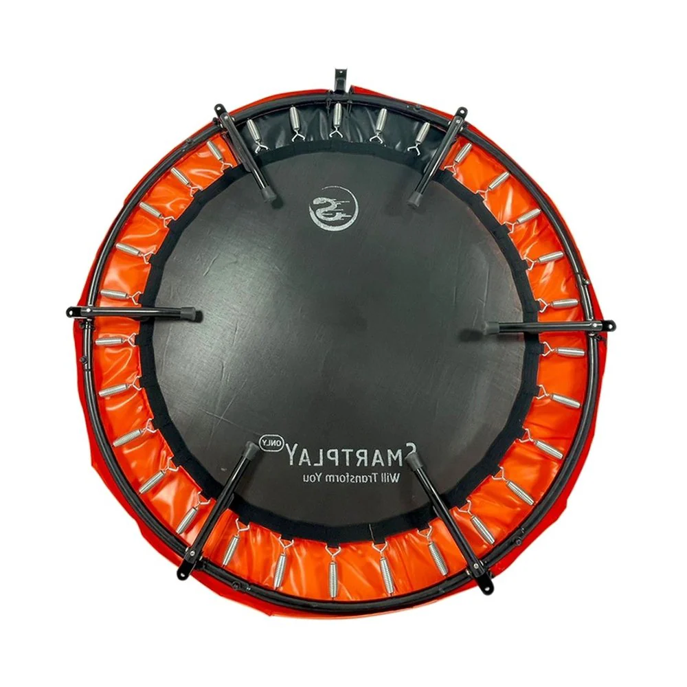 Smartplayonly แทรมโพลีนที่กระโดด รุ่นซุปเปอร์เบาซ์โปร พับเก็บขาได้ ขนาด 55 นิ้ว สีส้ม - Orange - One Size