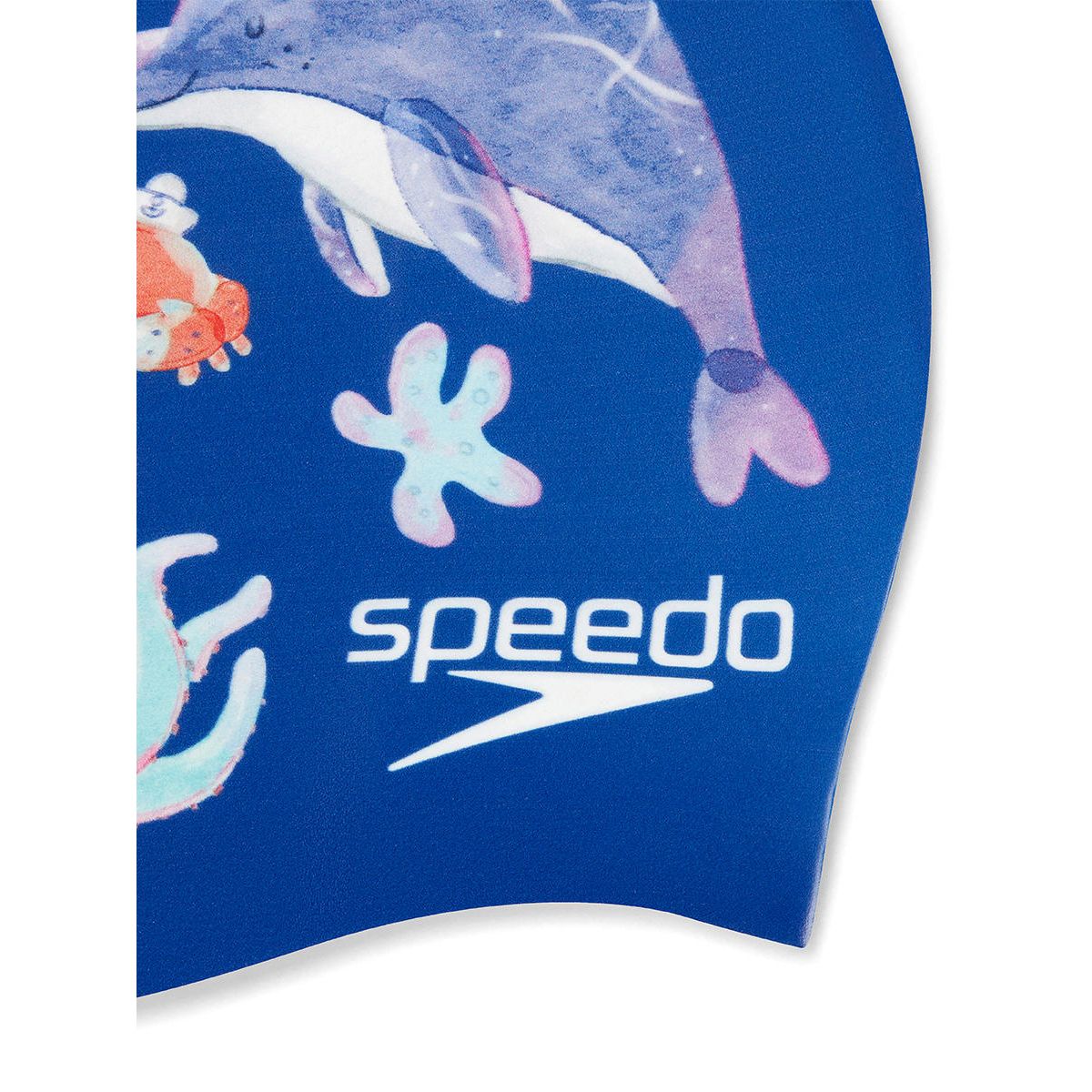 SPEEDO Digital Printed Kids Swim Cap - Blue - ONE SIZE