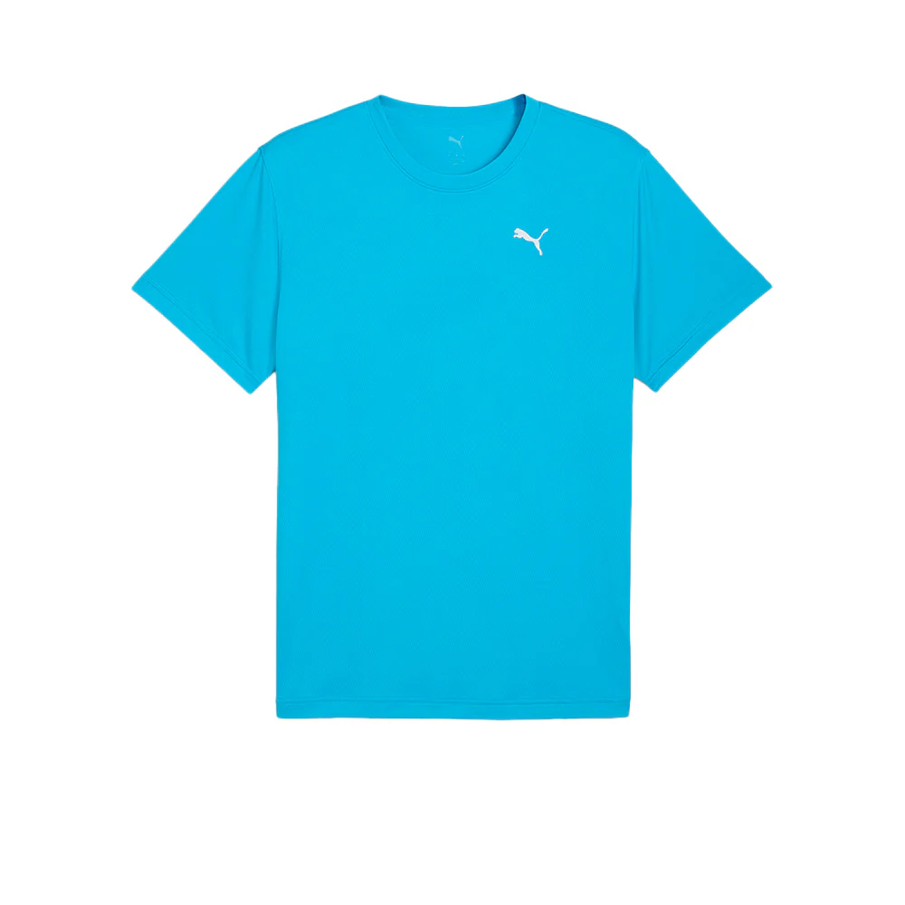 PUMA Graphics Running Faster Men's Running T-Shirt - Blue - L (UK SIZE)