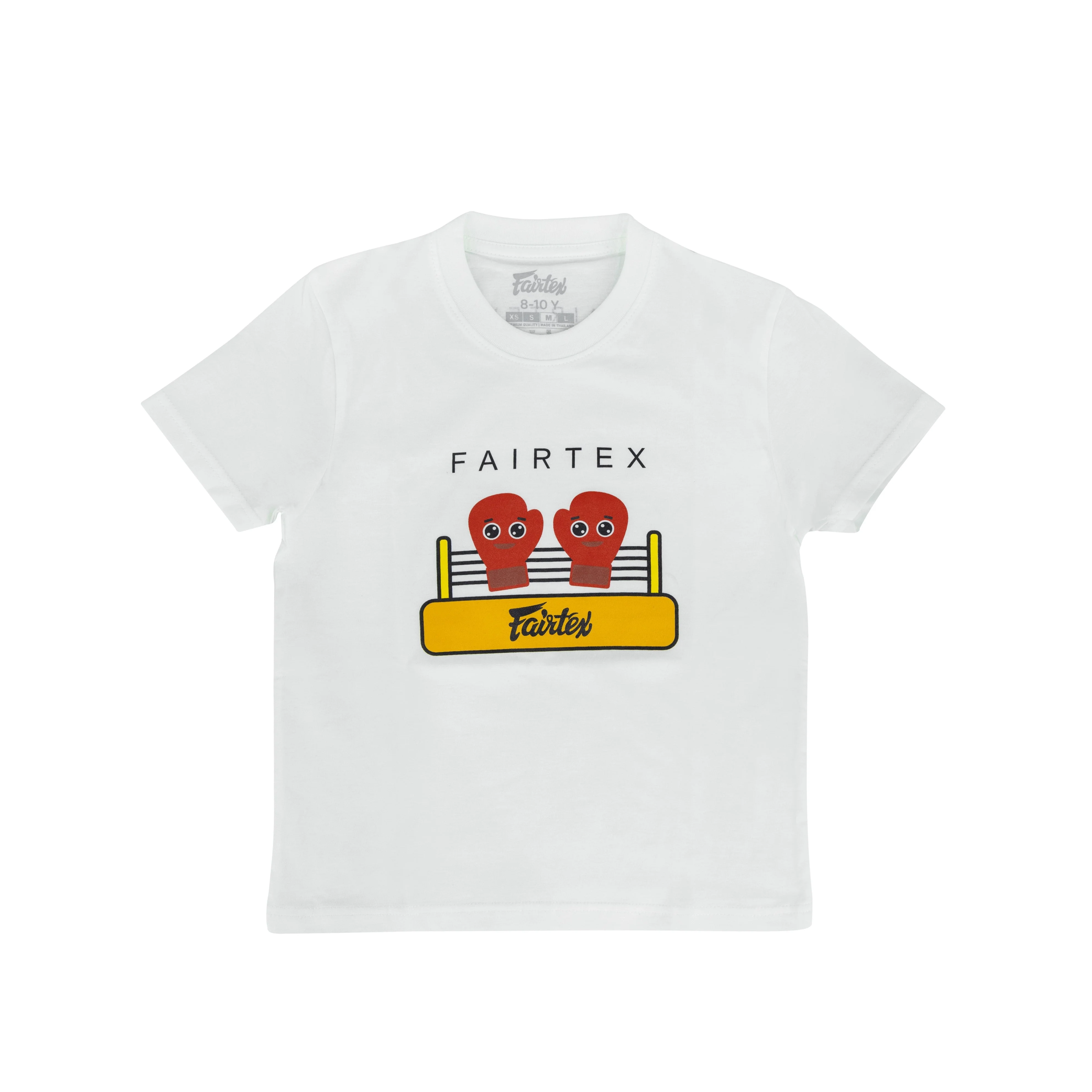 Fairtex Kids T-Shirts - TSTK10 - White - White - 10-12 yrs