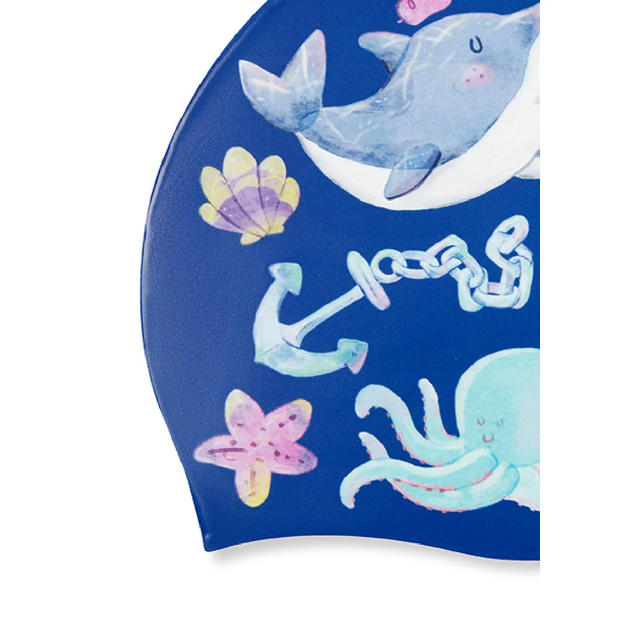 SPEEDO Digital Printed Kids Swim Cap - Blue - ONE SIZE