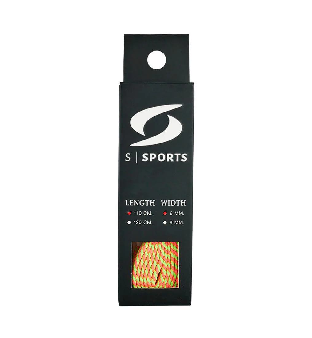 S SPORTS Poly B1 Shoelace - Orange - ONE SIZE