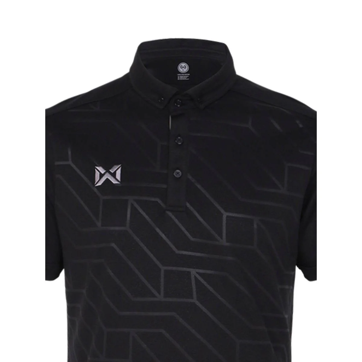 WARRIX Vividus Unisex Polo Shirt - Black - 2L (US SIZE)