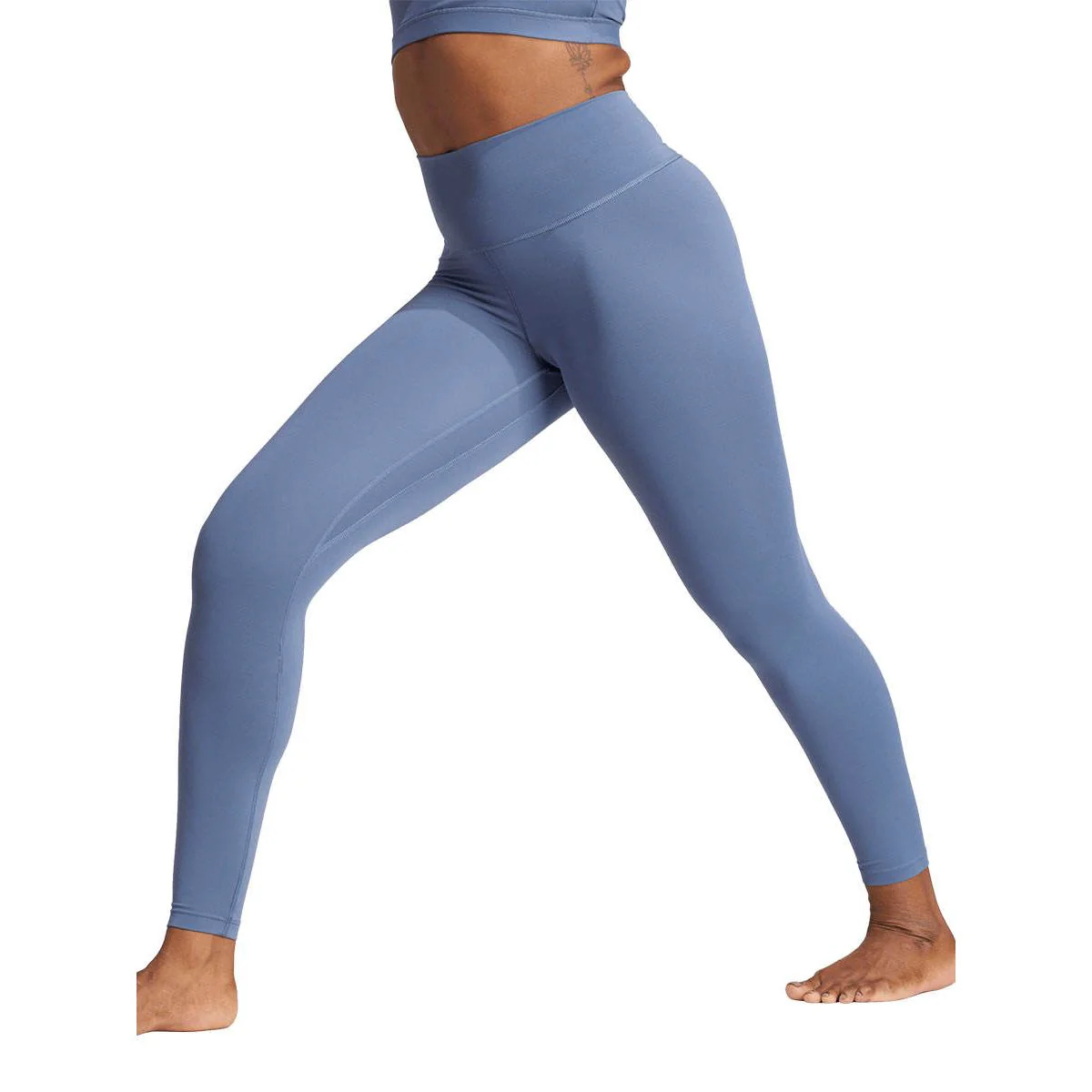 ADIDAS All Me 7/8 Women's Training Pants - Blue - L (ASIAN SIZE)