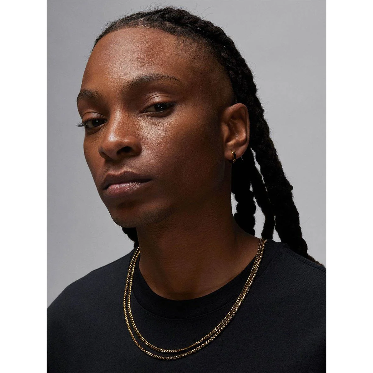 NIKE Jordan Brand Men's Basketball T-Shirt - Black - 2XL (US SIZE)