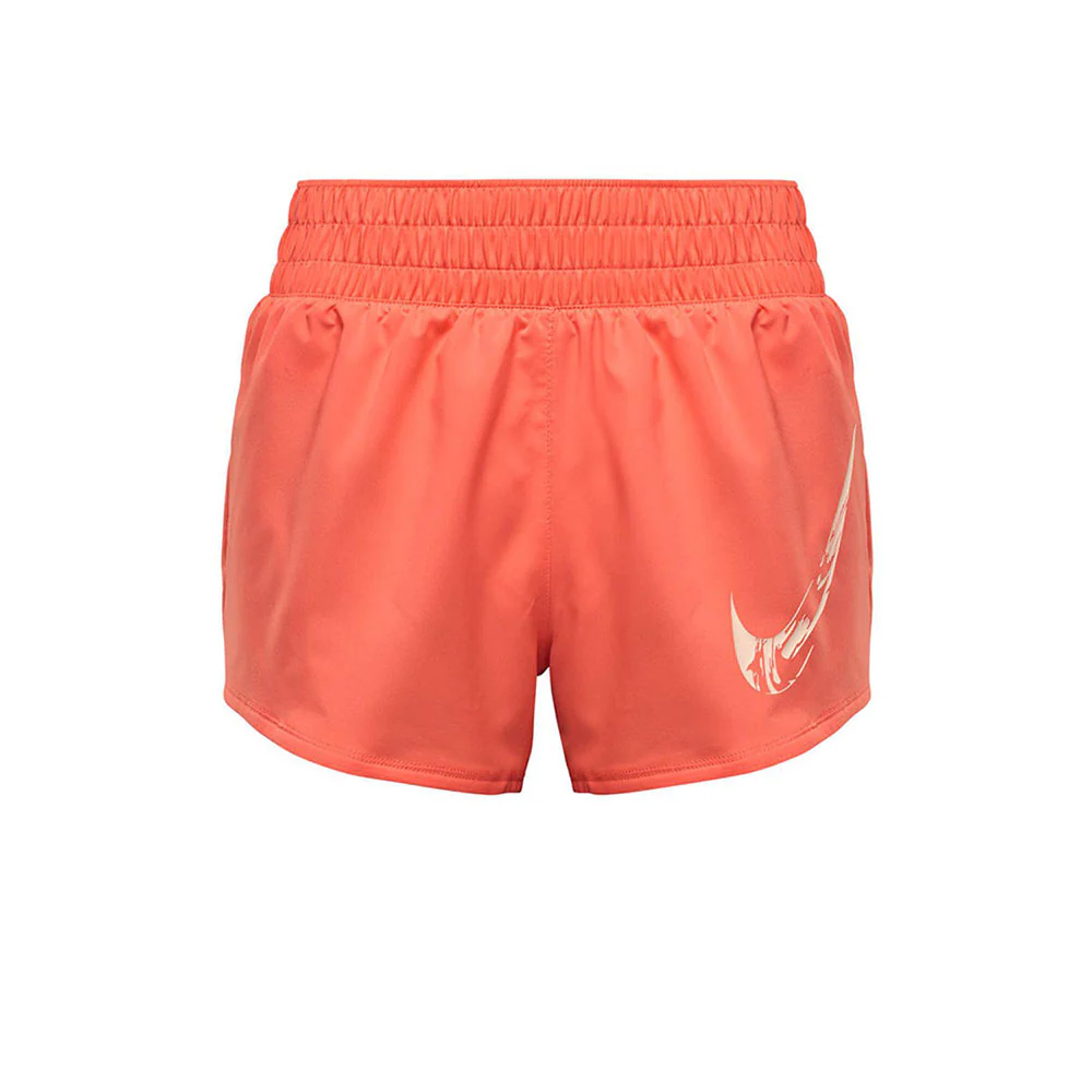 NIKE One Dri-FIT Mid-Rise Graphic Women's Running Shorts - Orange - L (ASIAN SIZE)
